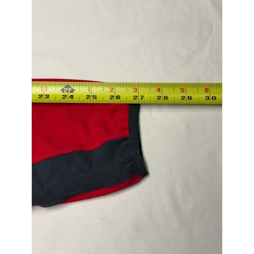 The North Face Mens Apex Softshell Jacket Red Black Full‎ Zip Size S